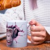 Mug en Céramique avec Singe Rigolo - Ajoutez de l’Amusement à Votre Café