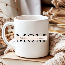 Mug “Mama” avec prénom des enfants, cadeau parfait pour la Fête des Mères