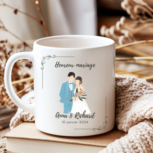 Mug de Mariage "Élégance Éternelle"