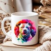 Mug Artistique avec Impression de Chien Coloré