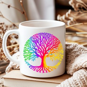 Mug Arbre de Vie Coloré en Céramique - Illustration Unique spirituelle