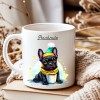 Mug en Céramique Personnalisé avec Bulldog et Prénom