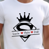 T-shirt fête des pères avec le prénom des enfants