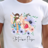 T-shirt fête des pères avec le prénom des enfants