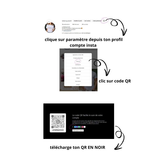 T-shirt QR INSTAGRAM